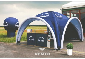 VENTO Zelt mit einem zusätzlichem Dach.